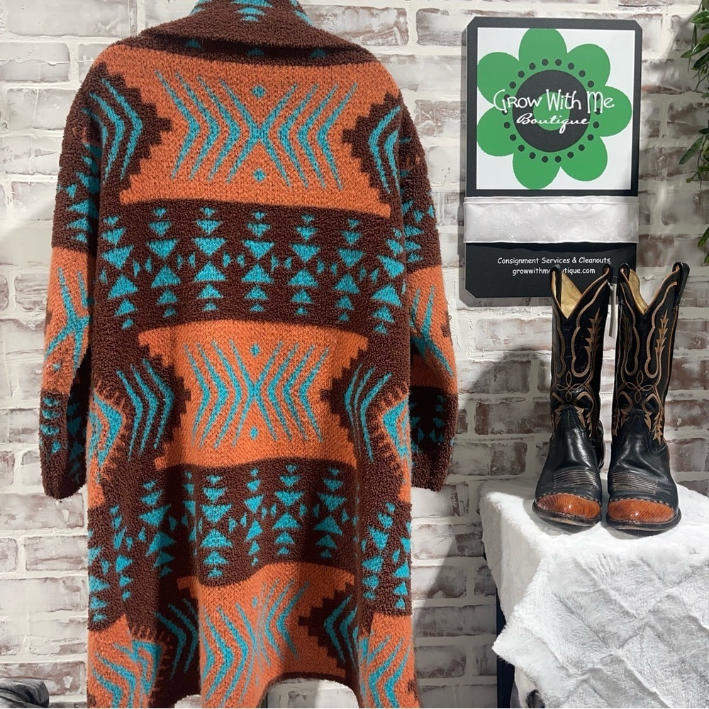 Southwestern cardigan sweater women’s small - Picture 4 of 6